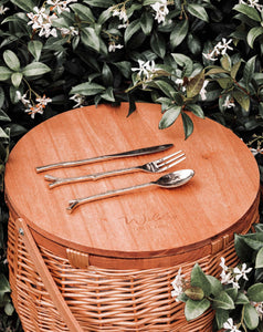 WILDER THE LABEL Brass Twig Cutlery (1x set knife, fork, spoon)