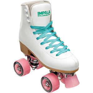 IMPALA ROLLER SKATES - Quad Skate, White & Teal