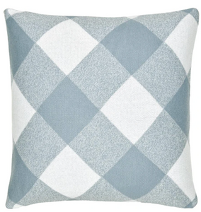 CASTLE & THINGS - Knit Cushion, Blue Tartan