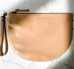 OVAE New Moon Clutch - Biscuit