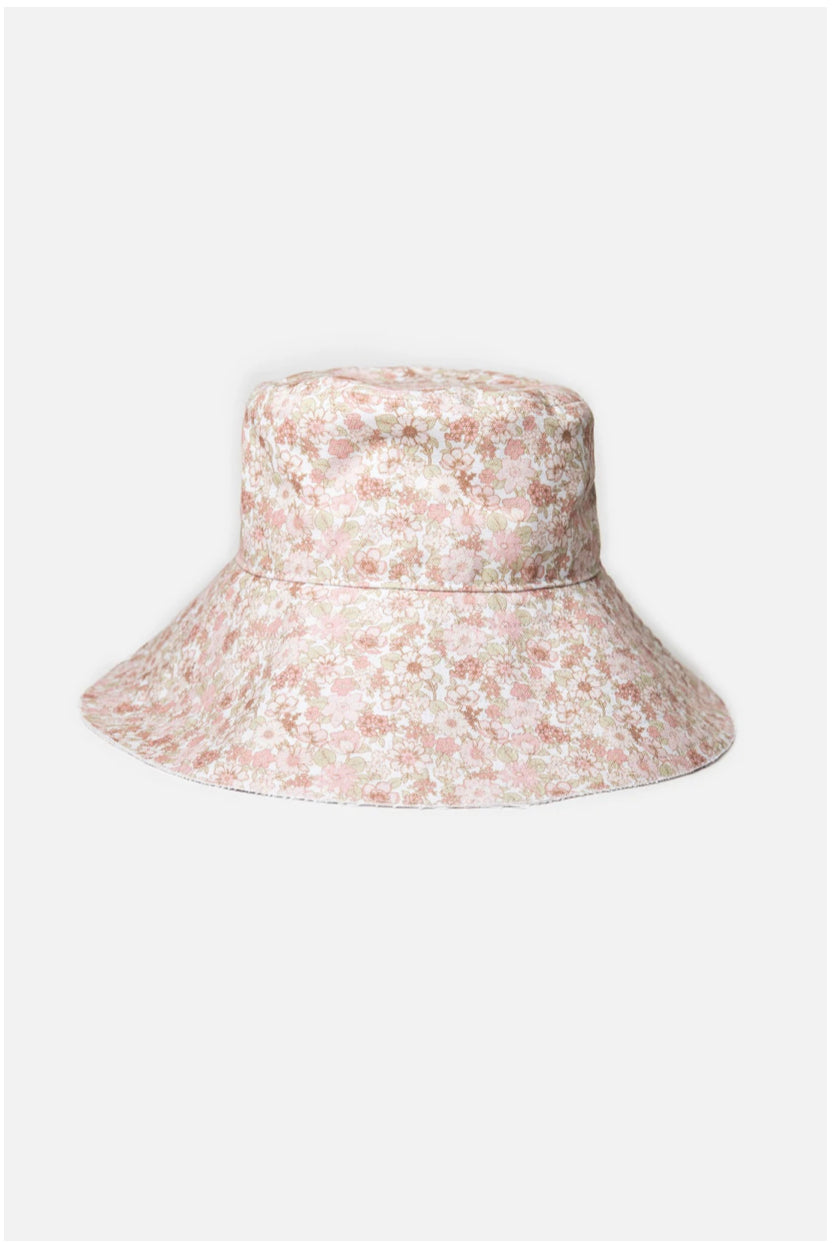 RHYTHM Bouquet floral bucket hat ivory