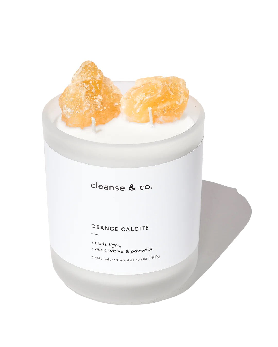 CLEANSE & CO Orange Calcite Candle - 200g