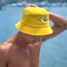 DADI COOLS Hot Gil Summer Yellow Cord Bucket Hat