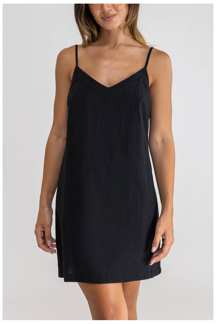 RHYTHM Classic Mini Dress Black